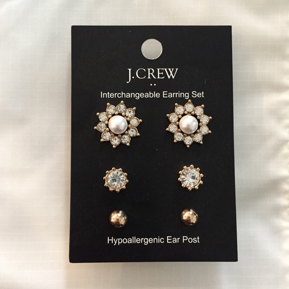 J Crew stud earring set
